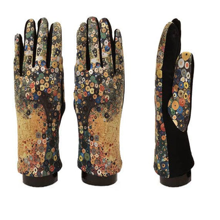 Artist Gustav Klimt Inspired Garden Digital Print Glove