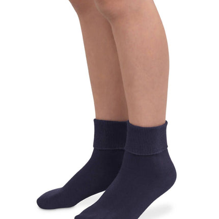 Jefferies Socks Smooth Toe Organic Cotton Turn Cuff Socks