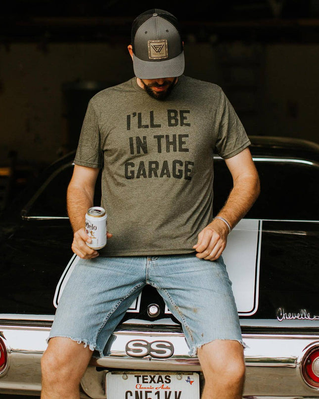 Mugsby I'll Be in the Garage Men's Shirt