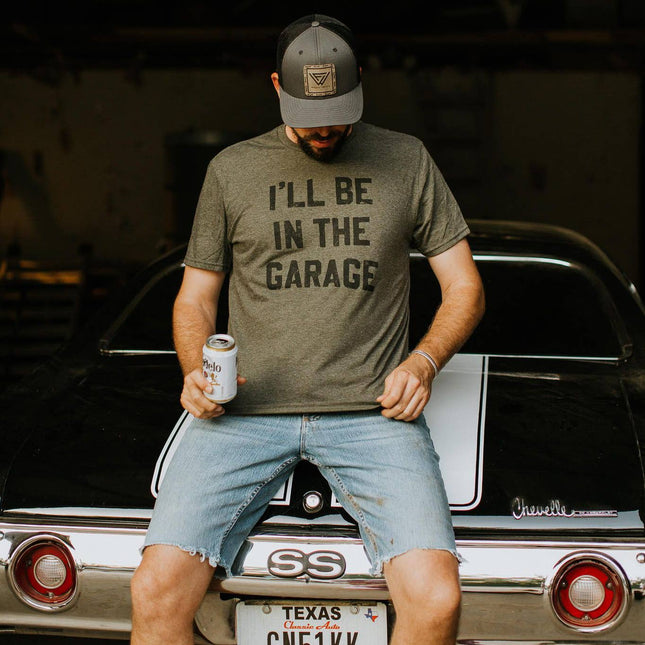 Mugsby I'll Be in the Garage Men's Shirt
