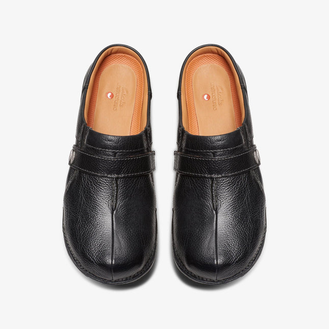 Clark's Un Loop Ease (Women's) - Black Leather