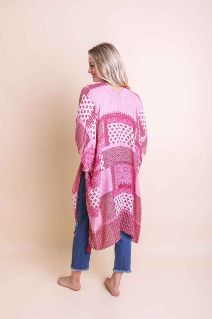 Color Graded Bohemian Patchwork Kimono