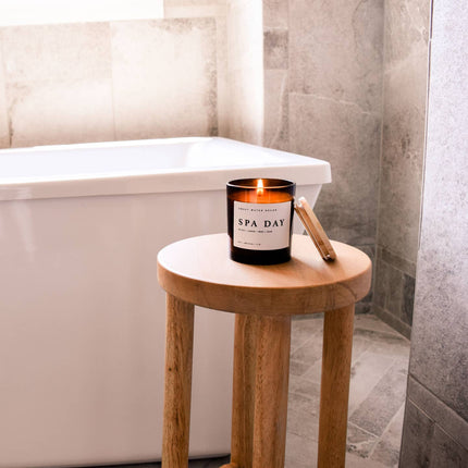 Spa Day 11 Oz Soy Amber Glass Candle