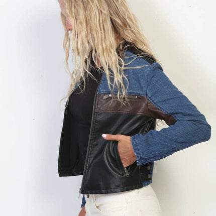 STOOSH Color Block Moto Jacket