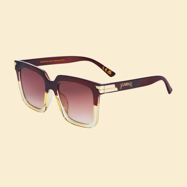 Luxe Fallon - Mahogany/Nude Sunglasses