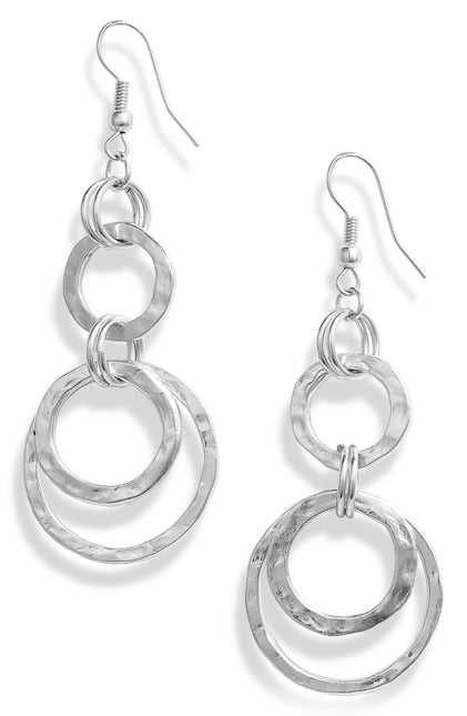 Petite circle dangle earring