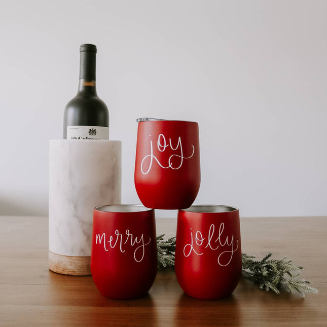 Christmas Metal Wine Tumbler