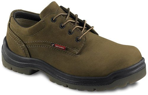 Red Wing 134 King Toe Work Oxford Soft Toe/Electrical Hazard (Men's) - Brown Nubuck