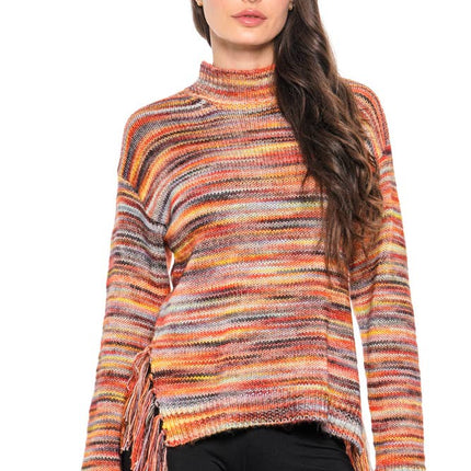 ADORE Multicolor Fringe Sweater