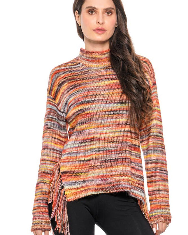 ADORE Multicolor Fringe Sweater
