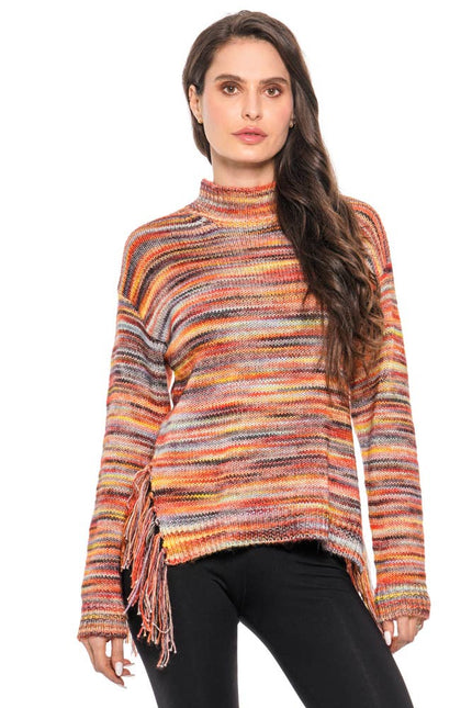 ADORE Multicolor Fringe Sweater