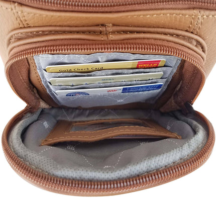ROMA Cowhide Leather Small Crossbody