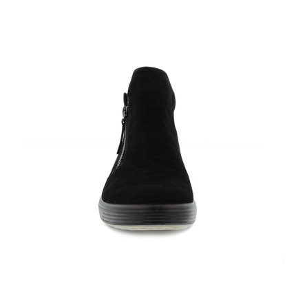 ECCO Soft 7 Zip Bootie (Women's) - Black/Black
