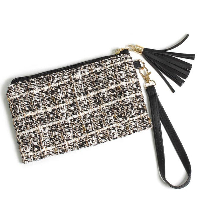 Pattern Pouch Bag with Wristlet