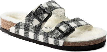 Birkenstock Arizona Wool Shearling (Men's) - Plaid/White