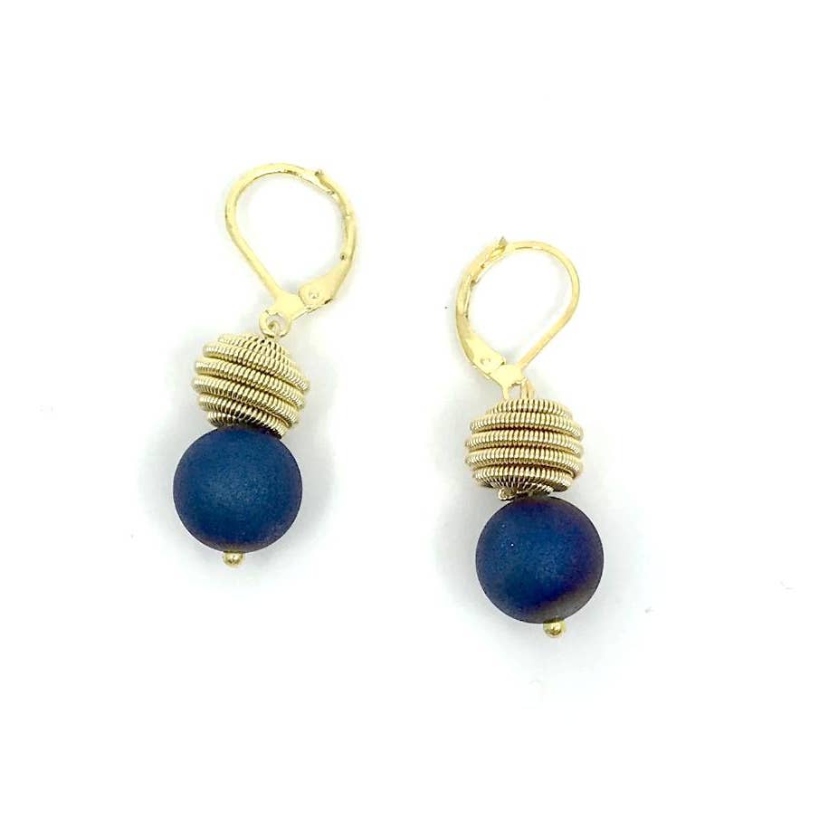 Sea Lily Gold Coil Earring