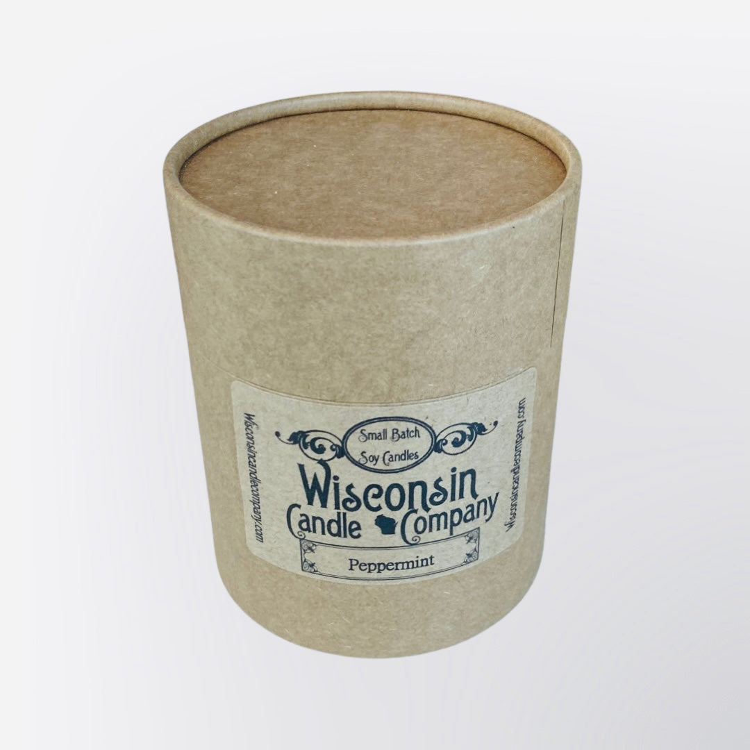 Wisconsin Candle Company - PEPPERMINT 10 OZ CANDLE