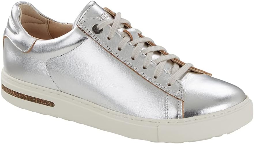 Birkenstock Bend Low (Women's) - Silver Metallic Leather