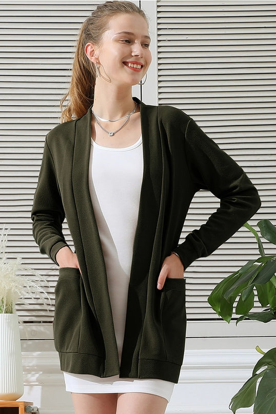 NINEXIS Long Sleeve Tie Cardigan