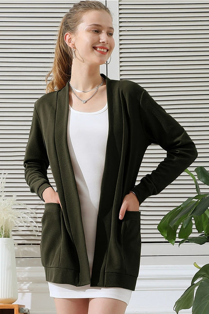 NINEXIS Long Sleeve Tie Cardigan