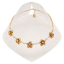 Karine Sultan Floral and Pearl Necklace