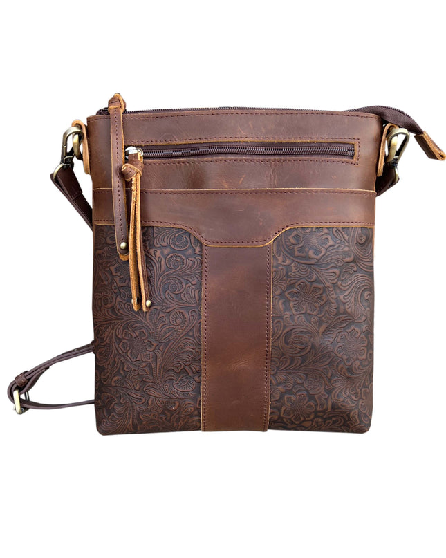 ROMA Vintage Leather Crossbody Shoulder Bag