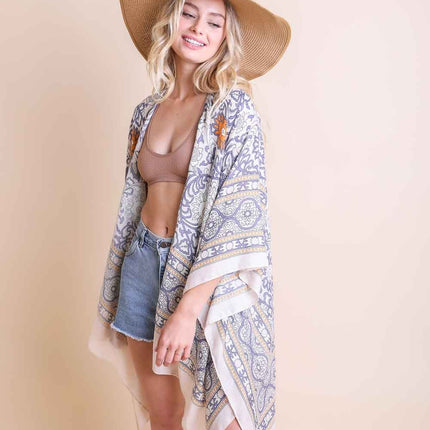 Morroco Tapestry Tassel Kimono