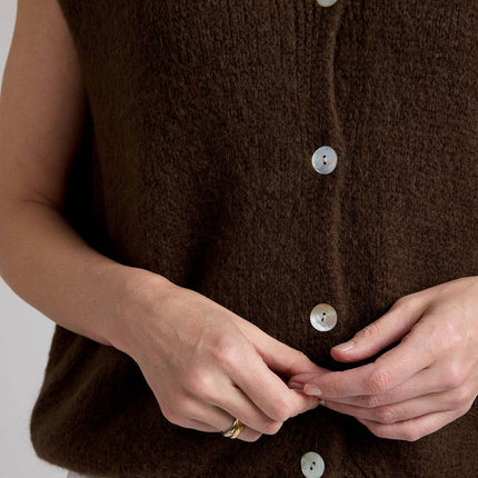 Alessia Knit Button Vest