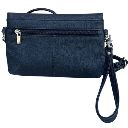 ROMA Cowhide Leather Convertible Crossbody/Clutch Bag