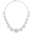 Karine Sultan Silver Multi-Layered Circle Necklace