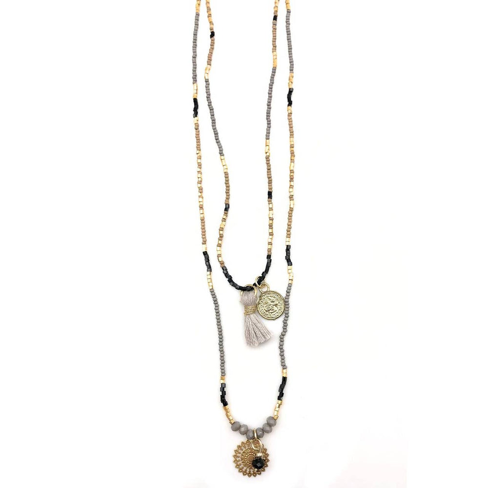 Sachi Dual Layer Short Necklace