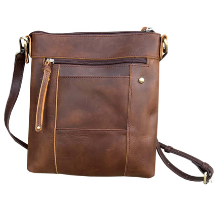 ROMA Vintage Leather Crossbody Shoulder Bag