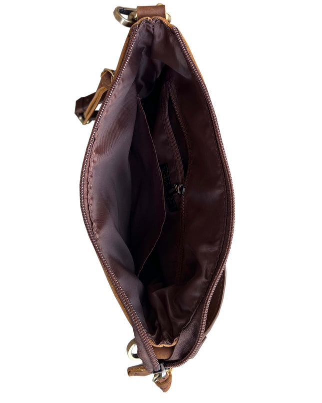 ROMA Vintage Leather Crossbody Shoulder Bag