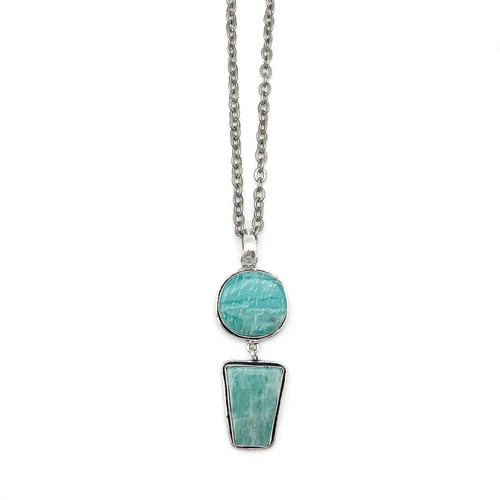 Kashi Semiprecious Stone Pendant Necklace - Amazonite