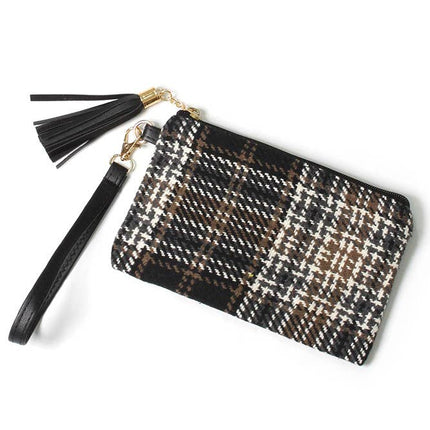 Pattern Pouch Bag with Wristlet