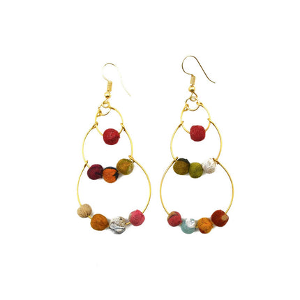 Aasha Rows of Beads Earrings