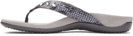 Vionic Snake Lucia Thong Sandal (Women's) - Slate Grey