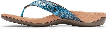 Vionic Lucia Snake Thong Sandal (Women's) - Aqua