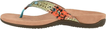 Vionic Lucia Snake Thong Sandal (Women's) - Blue Teal
