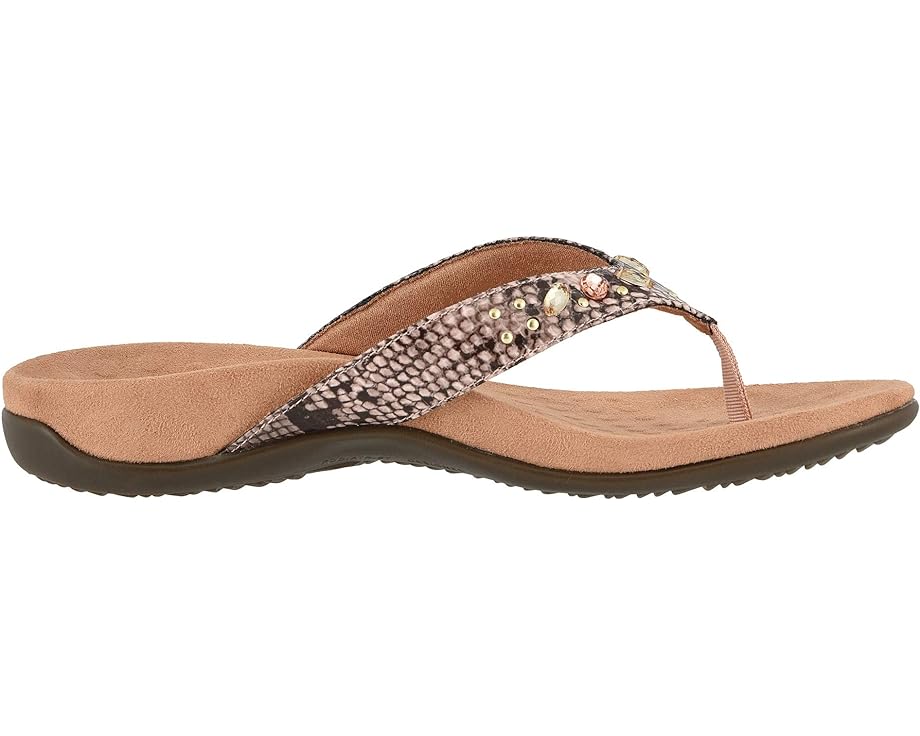 Vionic Lucia Snake Thong Sandal (Women's) - Camelia