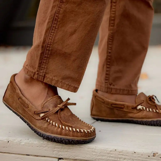 Minnetonka Tie Tred (Men's) - Brown Ruff