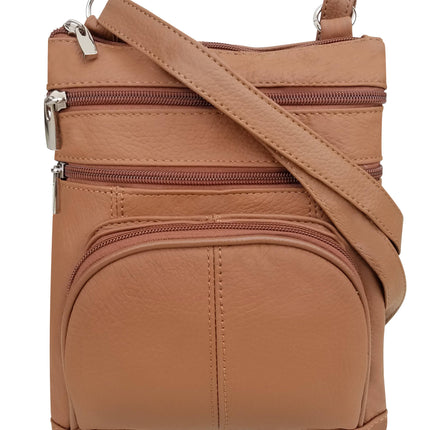 ROMA Cowhide Leather Small Crossbody
