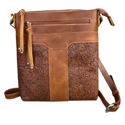 ROMA Vintage Leather Crossbody Shoulder Bag