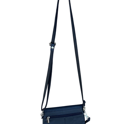 ROMA Cowhide Leather Convertible Crossbody/Clutch Bag