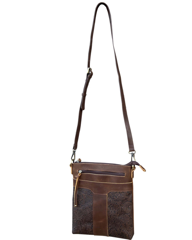 ROMA Vintage Leather Crossbody Shoulder Bag