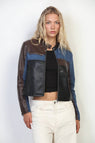 S / Black and Brown Denim