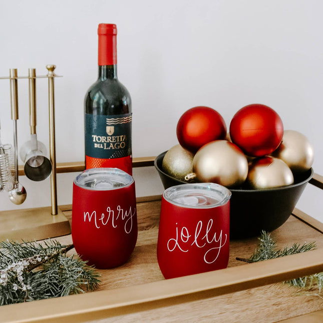 Christmas Metal Wine Tumbler