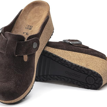 Birkenstock Papillo Fanny Clog (Women's) - Roast Suede