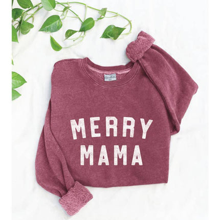 Merry Mama Mineral Graphic Sweatshirt