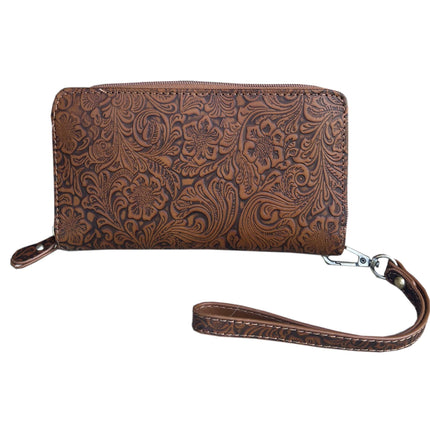 ROMA Vintage Cowhide Leather Wristlet